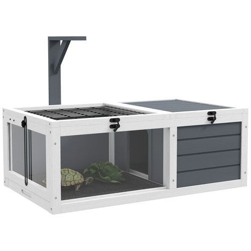 Pawhut tortoise house wooden - pawhut, house,