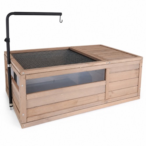 Wooden tortoise house with - house,