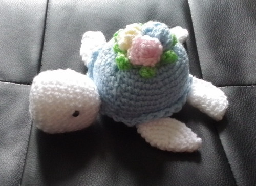 Crocheted tortoise soft - tortoise, toy