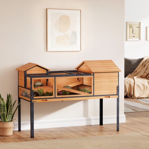 Wooden tortoise house - tortoise,