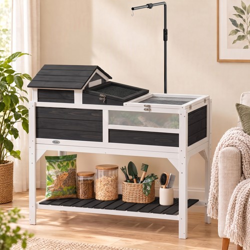 Wooden tortoise house - tortoise, w/